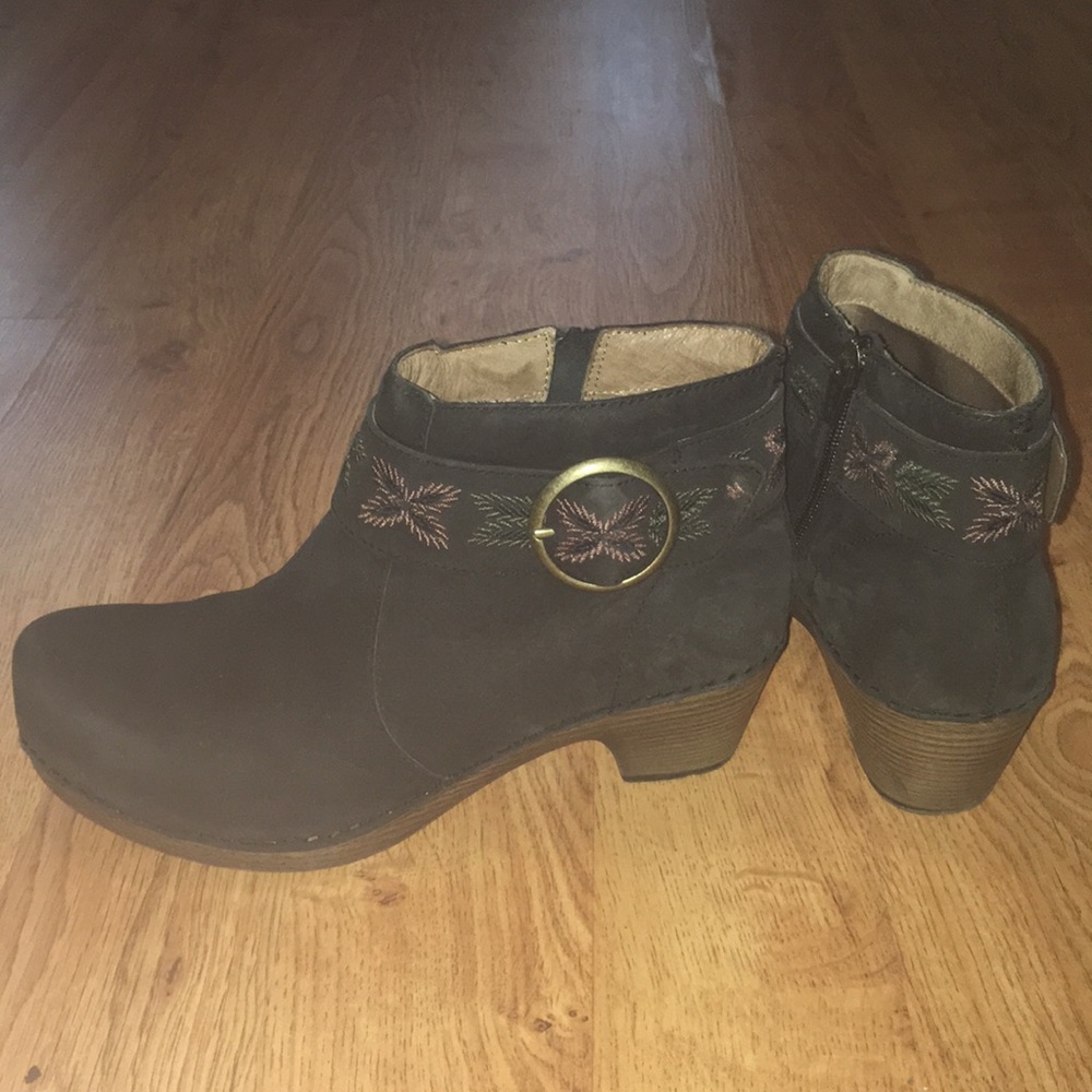 Dansko black ankle booties